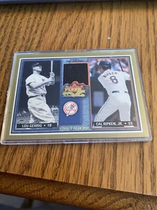 Cal Ripken-Lou Gehrig 2002 Fleer Fall classics Game Used - Picture 1 of 1