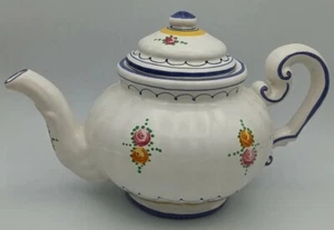 Cottura Teekanne Majolika Keramik handbemalt italienische Keramik Steingut Kunst - Bild 1 von 12