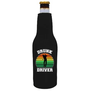 Botella de cerveza de golf Drunk Driver Coolie fondo completo - Imagen 1 de 14
