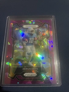 2023 Panini Prizm - Rookies Derius Davis #351 Purple Ice Prizm /225 RC Charge   - Bild 1 von 8