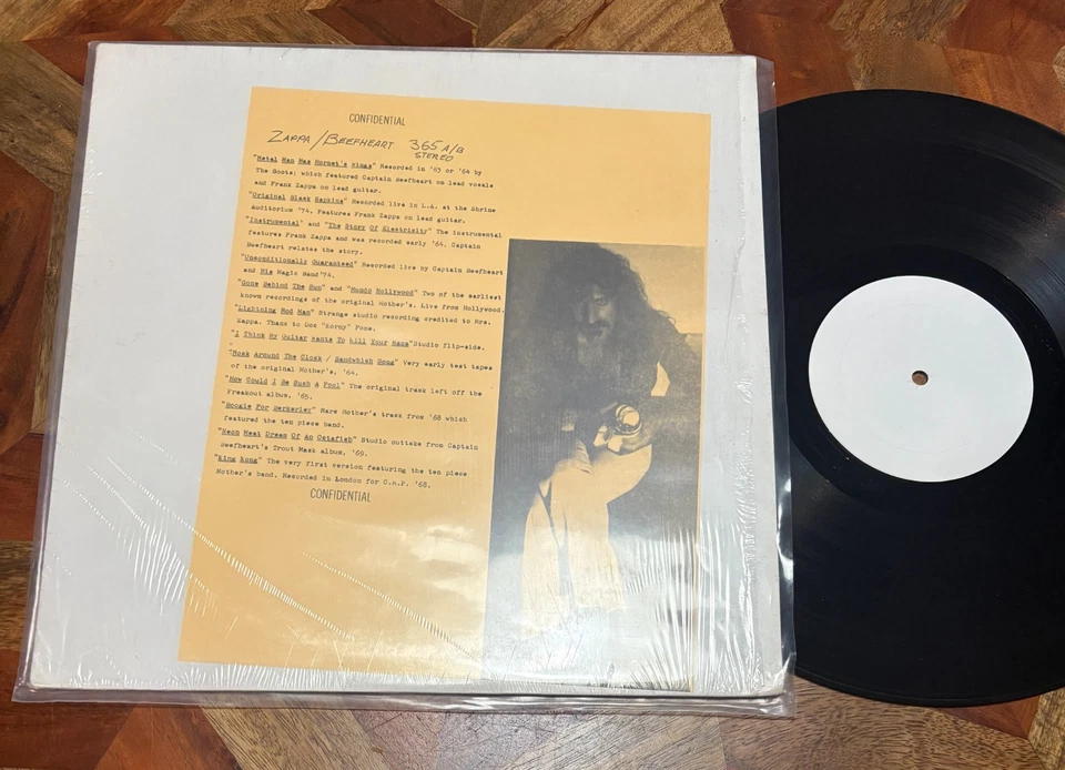 FRANK ZAPPA CAPTAIN BEEFHEART Confidential WRMB 365 LIVE LP - Image 1 of 1
