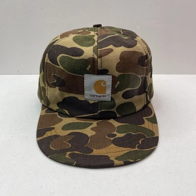 Винтажная камуфляжная кепка Carhartt размер XL чехол для ушей сделано в США искусственно состаренная 80-е 90-е охота - Изображение 1 из 4
