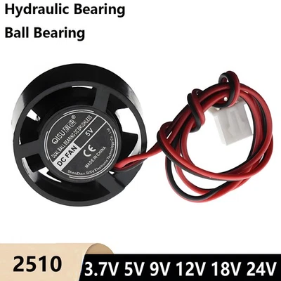 2510 DC Brushless 3.7V-24V Silent Cooling Cooler Mini Fans For Computer Case- - Image 1 of 4