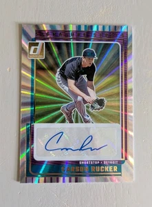 Carson Rucker 2025 Donruss Signature Series Laser Auto #SG-CRK Detroit Tigers - Picture 1 of 2