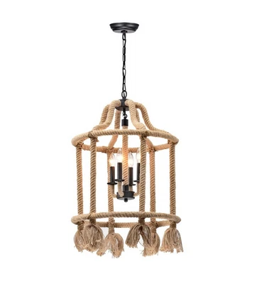 HD Direct 4 - Light Lantern Cylinder Chandelier - Image 1 of 4