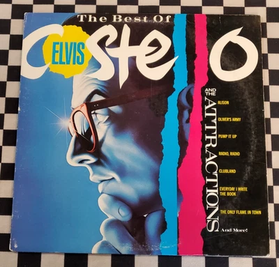 The Best Of Elvis Costello & The Attractions LP by Elvis Costello vinyl 1985 VG+ - Image 1 of 4