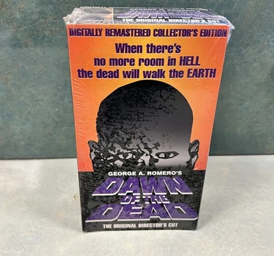 Dawn of the Dead VHS Director’s Cut Collector’s Edition 2 Tape Set - New Sealed - Image 1 of 4