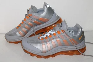 Nike Air Max 95 360 Running Shoes, 511307-080, Wolf Gray/Orange, Mens Size 11 - Picture 1 of 5