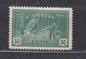 1946   #272 50¢ LOGGING BC KING GEORGE VI PEACE ISSUE VF - Bild 1 von 2