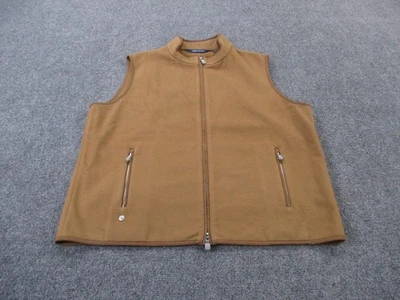 Peter Millar Vest Jacket Men XL Brown Wool Cashmere Stealth Fleece Crown Crafted - Image 1 of 4