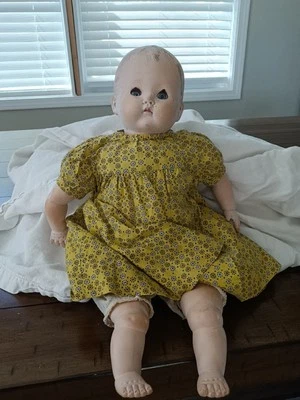 Boneca Ideal Composition Boy da década de 1940 - Imagem 1 de 4