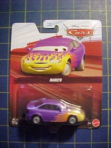 DISNEY PIXAR CARS MARILYN!  NIP  PURPLE WITH FLAMES - Picture 1 of 3