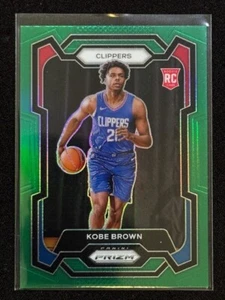 CLIPPERS Kobe Brown (RC) 2023-24 Panini Prizm - Green Prizm #144 - Imagen 1 de 4