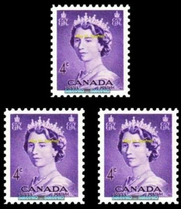 3x CANADA 1953 QUEEN ELIZABETH CROWN FV FACE 12 CENT MNH VINTAGE RARE STAMP LOT - Picture 1 of 2