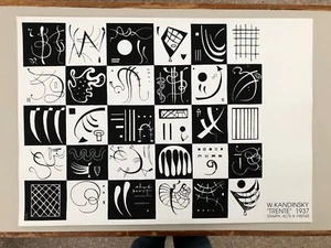W. KANDINSKY,'TRENTE,1937',MEGA RARE 1991 SERIGRAPH PRINT - Picture 1 of 5