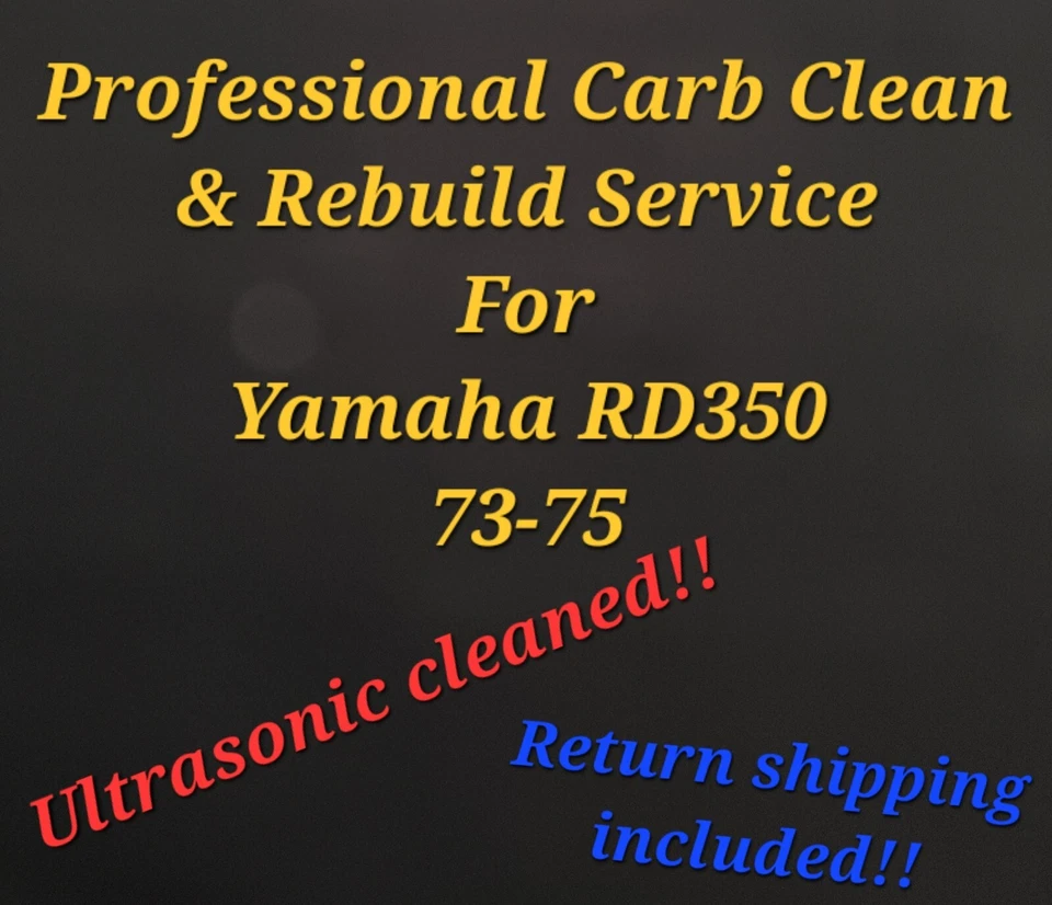 73-75 Yamaha RD350 Professional Carb servicio de limpieza y reconstrucción RD 350 Foto 1 de 1