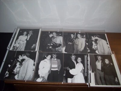 "DUKES OF HAZZARD (8) JOHN SCHNEIDER AND TOM WOPAT B&W 8X10" & 7X9" EVENT PHOTOS - Image 1 of 3