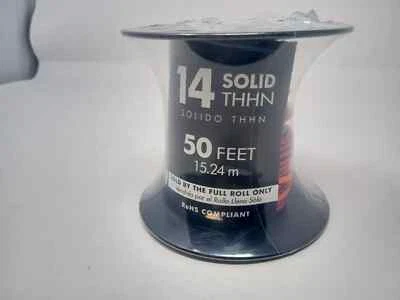Southwire 14g Solid THHN 50 Feet Copper Red - Image 1 of 4