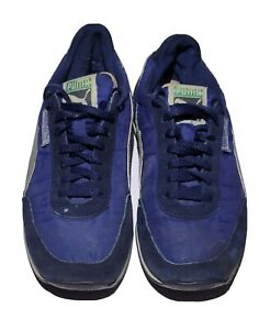 Rare VTG Puma NITE RIDER Blue Tennis Shoe Macht's Mit Qualitat collection Size 9