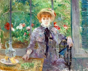 After Lunch "Après le déjeuner" Painting by Berthe Morisot Reproduction - Picture 1 of 3