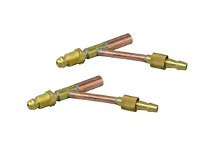 Cables y conector de cable separado gas/agua 3/8" -24UNF (LH) apto para WP18 2 piezas - Imagen 1 de 4