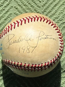 Pam Postema 1987 Single Signed B Brown BB PSA COA - Bild 1 von 2