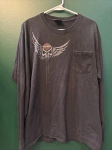 Harley Davidson LS Med Shirt Live Free Or Die Manchester New Hampshire 20.5x29 - Picture 1 of 6