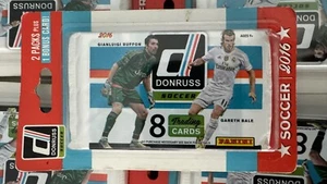 2016 Donruss Soccer Factory Sealed Blister Pack (2 Packs + Bonus Silver Card) - Picture 1 of 2