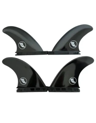 CARDIFF FIN COMPANY BLOW OUT - $15 Cardiff Fin Co Medium Quad - Nylon - Black - Fits FUT