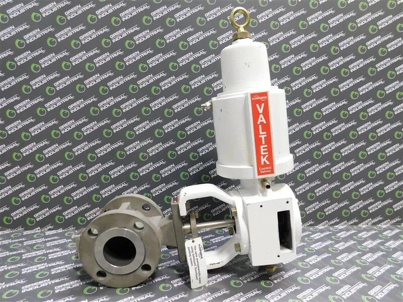 Válvula accionada de corriente cizalla de 2" Flowserve clase 150 aire para abrir 104 CV usada Foto 1 de 4