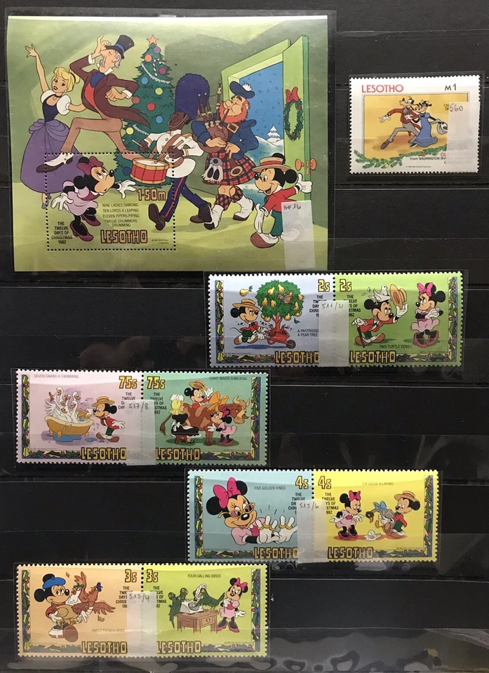 Lesotho - Disney/ Cartoons / Animation - stamps - MNH** - AM - Image 1 of 1