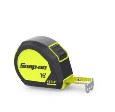 Snap On tools SAE 16 Tape Measure back magnet TPM16HV Fractions Auto Brake Hivis - Image 1 of 2