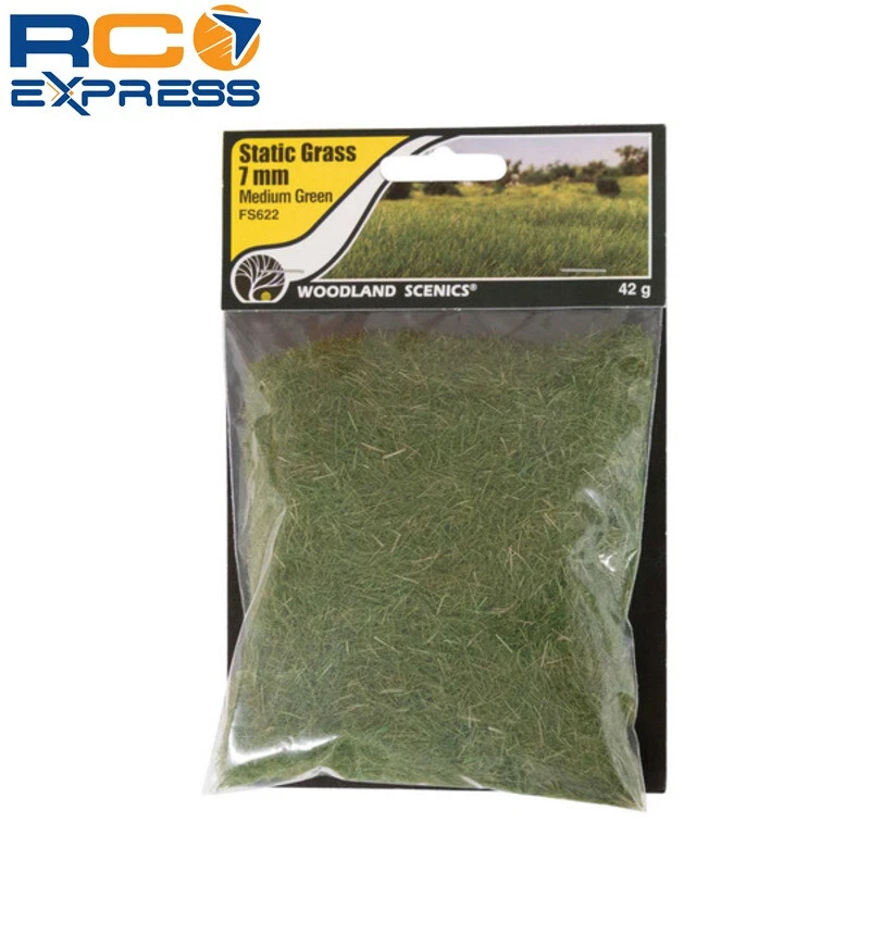 Woodland Scenics Static Grass Medium Green 7mm WOOFS622 - Image 1 of 1