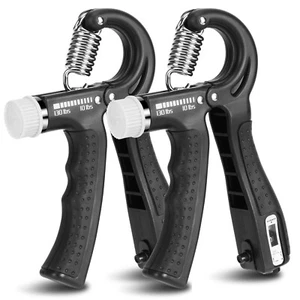 XPRT Fitness Hand Grip Strengthener Adjustable 10-130lb Counter Forearm Exercise - Picture 1 of 16