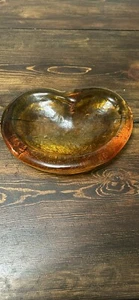 Blenko Glas Bernstein Aschenbecher - Bild 1 von 1