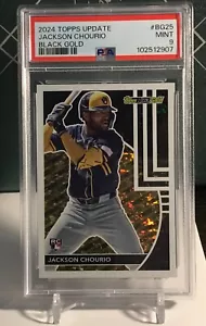 2024 Topps Update Jackson Chourio Black Gold PSA 9 - Picture 1 of 2