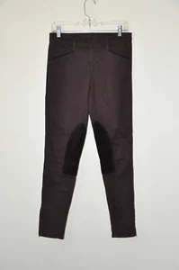 Pantalones de mezclilla para mujer J Brand granate púrpura parche de terciopelo Jodhpur ecuestres 28 - Imagen 1 de 18