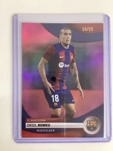 JUEGO TOPPS BARCELONA TEAM 2023/24 PARALELO ORIOL ROMEU 68/99 - Imagen 1 de 2