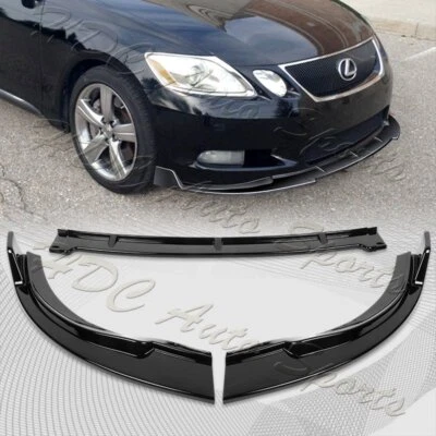 Для 2006-2007 Lexus GS300 GS350 STP-стиль окрашенный черный передний бампер спойлер закраина - Изображение 1 из 4
