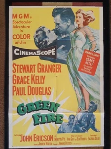 "GRÜNES FIRE"" FILMPOSTER Original ein Blatt, 1954, GRACE KELLY, STEWART GRANGER" - Bild 1 von 9