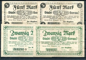 Sorau 4 Scheine ............................................................z253 - Bild 1 von 1