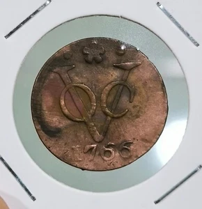 1766 Dutch Netherlands Voc Duit New York Penny Holland Copper Coin_L86 - Picture 1 of 4