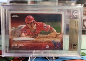 2015 Topps Chrome #51 MIKE TROUT - BGS GEM MINT 9.5, POP 8 - Picture 1 of 2