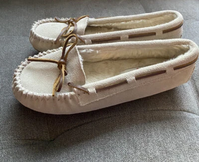 Zapatillas mocasín de cuero Minnetonka CALLY 4018W PARA MUJER TALLA ~ 7 Foto 1 de 4