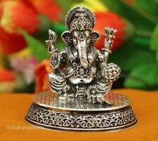 925 Sterling silver Lord Ganesh Idol, Pooja Articles statue Diwali puja art218