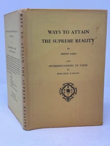 WAYS TO ATTAIN THE SUPREME REALITY BY MEHER BABA WITH MALCOLM SCHLOSS (HC/DJ)-VG - Picture 1 of 15