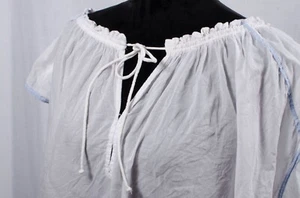 We The Free by Free People Women’s White Peasant Blouse Flowy Cotton Size M - Picture 1 of 10