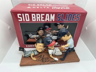 Atlanta Braves "Sid Bream Slides" 1992 NLCS Game 7 Bobblehead SGA NEW SIGNED - Image 1 of 3