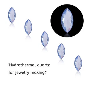 3.5 Ct./9 mm Marquise Cut Blue Topaz Gemstones 5 Pcs Lot For Jewelry Setting - Picture 1 of 7