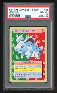 Pokemon Japanese Topsun Green Back 030 30 Nidorina Card 1995 PSA 10 80176139 - Picture 1 of 2